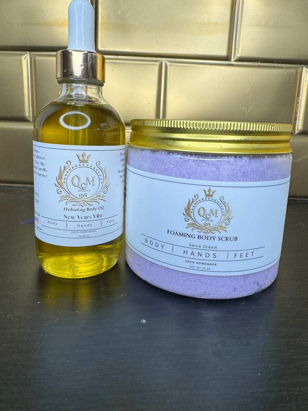 Body Scrub and Body Oil bundle